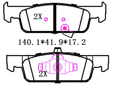 天博 SCP1586A 刹车片 - TEMB TEMB SCP1586A Brake Pad 天博 SCP1586A 刹车片 TEMB 刹车系统