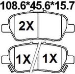 天博 SCP1594 刹车片 - TEMB TEMB SCP1594 Brake Pad 天博 SCP1594 刹车片 TEMB 刹车系统