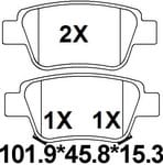 TEMB SCP1604 Brake Pad - TEMB TEMB SCP1604 Brake Pad TEMB Тормозная система