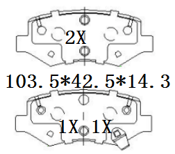 天博 SCP1618A 刹车片 - TEMB TEMB SCP1618A Brake Pad 天博 SCP1618A 刹车片 TEMB 刹车系统
