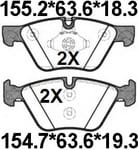 TEMB SCP1621 Brake Pad