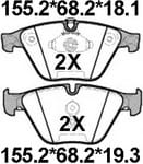 TEMB SCP1638 Brake Pad