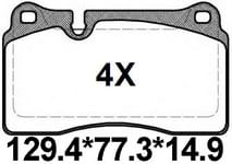 TEMB SCP1724 Brake Pad