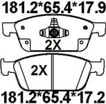 天博 SCP1735 刹车片 - TEMB TEMB SCP1735 Brake Pad 天博 SCP1735 刹车片 TEMB 刹车系统