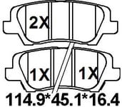 天博 SCP1741 刹车片 - TEMB TEMB SCP1741 Brake Pad 天博 SCP1741 刹车片 TEMB 刹车系统