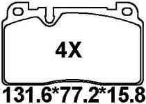 天博 SCP1742 刹车片 - TEMB TEMB SCP1742 Brake Pad 天博 SCP1742 刹车片 TEMB 刹车系统