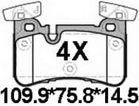 天博 SCP1758 刹车片 - TEMB TEMB SCP1758 Brake Pad 天博 SCP1758 刹车片 TEMB 刹车系统