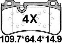 TEMB SCP1771 Brake Pad