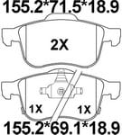 天博 SCP1777 刹车片 - TEMB TEMB SCP1777 Brake Pad 天博 SCP1777 刹车片 TEMB 刹车系统