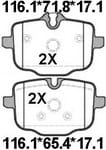 天博 SCP1801 刹车片 - TEMB TEMB SCP1801 Brake Pad 天博 SCP1801 刹车片 TEMB 刹车系统