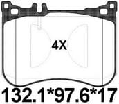天博 SCP1851 刹车片 - TEMB TEMB SCP1851 Brake Pad 天博 SCP1851 刹车片 TEMB 刹车系统
