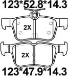 天博 SCP1857 刹车片 - TEMB TEMB SCP1857 Brake Pad 天博 SCP1857 刹车片 TEMB 刹车系统