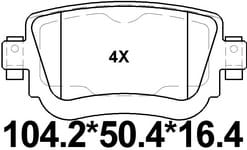 天博 SCP1871 刹车片 - TEMB TEMB SCP1871 Brake Pad 天博 SCP1871 刹车片 TEMB 刹车系统