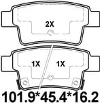 TEMB SCP1873 Brake Pad