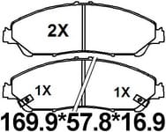 天博 SCP1879 刹车片 - TEMB TEMB SCP1879 Brake Pad 天博 SCP1879 刹车片 TEMB 刹车系统