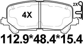 TEMB SCP1882 Brake Pad - TEMB TEMB SCP1882 Brake Pad TEMB Тормозная система