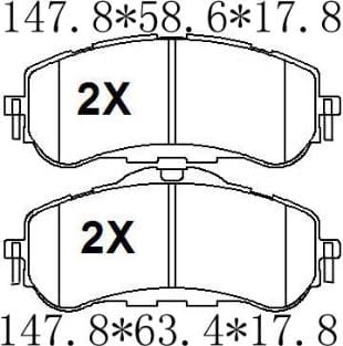 天博 SCP1883A 刹车片 - TEMB TEMB SCP1883A Brake Pad 天博 SCP1883A 刹车片 TEMB 刹车系统