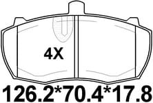 天博 SCP1890 刹车片 - TEMB TEMB SCP1890 Brake Pad 天博 SCP1890 刹车片 TEMB 刹车系统