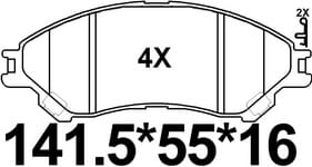 TEMB SCP1892 Brake Pad - TEMB TEMB SCP1892 Brake Pad TEMB Тормозная система