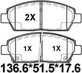 天博 SCP1893 刹车片 - TEMB TEMB SCP1893 Brake Pad 天博 SCP1893 刹车片 TEMB 刹车系统