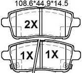 天博 SCP1901 刹车片 - TEMB TEMB SCP1901 Brake Pad 天博 SCP1901 刹车片 TEMB 刹车系统