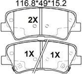 天博 SCP1915 刹车片 - TEMB TEMB SCP1915 Brake Pad 天博 SCP1915 刹车片 TEMB 刹车系统