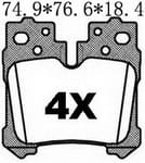 TEMB SCP1924 Brake Pad