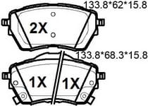 天博 SCP1928 刹车片 - TEMB TEMB SCP1928 Brake Pad 天博 SCP1928 刹车片 TEMB 刹车系统