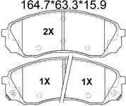 天博 SCP1931 刹车片 - TEMB TEMB SCP1931 Brake Pad 天博 SCP1931 刹车片 TEMB 刹车系统