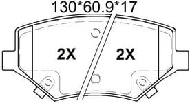 天博 SCP1933 刹车片 - TEMB TEMB SCP1933 Brake Pad 天博 SCP1933 刹车片 TEMB 刹车系统