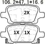 天博 SCP1959 刹车片 - TEMB TEMB SCP1959 Brake Pad 天博 SCP1959 刹车片 TEMB 刹车系统