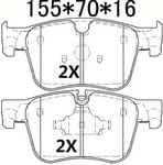 天博 SCP1961 刹车片 - TEMB TEMB SCP1961 Brake Pad 天博 SCP1961 刹车片 TEMB 刹车系统