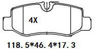 天博 SCP1980A 刹车片 - TEMB TEMB SCP1980A Brake Pad 天博 SCP1980A 刹车片 TEMB 刹车系统