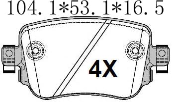 天博 SCP1981 刹车片 - TEMB TEMB SCP1981 Brake Pad 天博 SCP1981 刹车片 TEMB 刹车系统