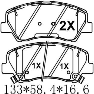 天博 SCP1996 刹车片 - TEMB TEMB SCP1996 Brake Pad 天博 SCP1996 刹车片 TEMB 刹车系统
