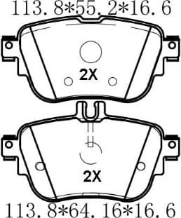 天博 SCP2034 刹车片 - TEMB TEMB SCP2034 Brake Pad 天博 SCP2034 刹车片 TEMB 刹车系统