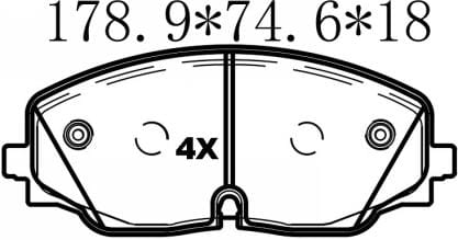 天博 SCP2043 刹车片 - TEMB TEMB SCP2043 Brake Pad 天博 SCP2043 刹车片 TEMB 刹车系统