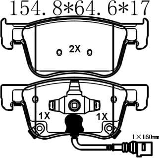 天博 SCP2044 刹车片 - TEMB TEMB SCP2044 Brake Pad 天博 SCP2044 刹车片 TEMB 刹车系统