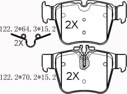 天博 SCP2050 刹车片 - TEMB TEMB SCP2050 Brake Pad 天博 SCP2050 刹车片 TEMB 刹车系统
