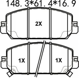天博 SCP2058 刹车片 - TEMB TEMB SCP2058 Brake Pad 天博 SCP2058 刹车片 TEMB 刹车系统