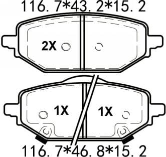 TEMB SCP2064 Brake Pad - TEMB TEMB SCP2064 Brake Pad TEMB Тормозная система