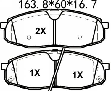 天博 SCP2069 刹车片 - TEMB TEMB SCP2069 Brake Pad 天博 SCP2069 刹车片 TEMB 刹车系统