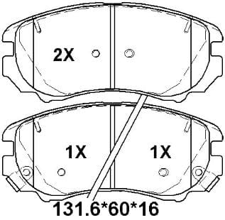 天博 SCP2070 刹车片 - TEMB TEMB SCP2070 Brake Pad 天博 SCP2070 刹车片 TEMB 刹车系统