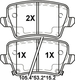 TEMB SCP2074 Brake Pad - TEMB TEMB SCP2074 Brake Pad TEMB Тормозная система