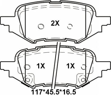 天博 SCP2076 刹车片 - TEMB TEMB SCP2076 Brake Pad 天博 SCP2076 刹车片 TEMB 刹车系统