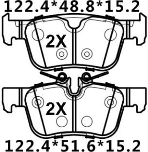 天博 SCP2096 刹车片 - TEMB TEMB SCP2096 Brake Pad 天博 SCP2096 刹车片 TEMB 刹车系统