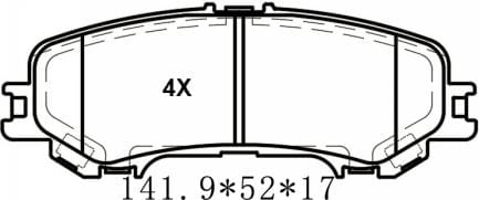 天博 SCP2097A 刹车片 - TEMB TEMB SCP2097A Brake Pad 天博 SCP2097A 刹车片 TEMB 刹车系统