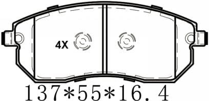 天博 SCP2100 刹车片 - TEMB TEMB SCP2100 Brake Pad 天博 SCP2100 刹车片 TEMB 刹车系统