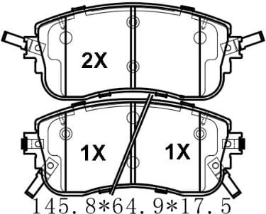 天博 SCP2101 刹车片 - TEMB TEMB SCP2101 Brake Pad 天博 SCP2101 刹车片 TEMB 刹车系统