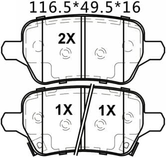 TEMB SCP2106 Brake Pad